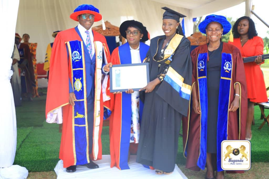 Graduates of Muteesa I Royal University receiving their certificates Graduates of Muteesa I Royal University receiving their certificates